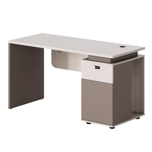 ΓΡΑΦΕΙΟ ΜΕ ΔΕΞΙ ΝΤΟΥΛΑΠΙ NEWLINE HM18274R ΜΕΛΑΜΙΝΗ ΕΚΡΟΥ-ΑΝΟΙΧΤΟ ΚΑΦΕ 120x60x75Υ (x1)