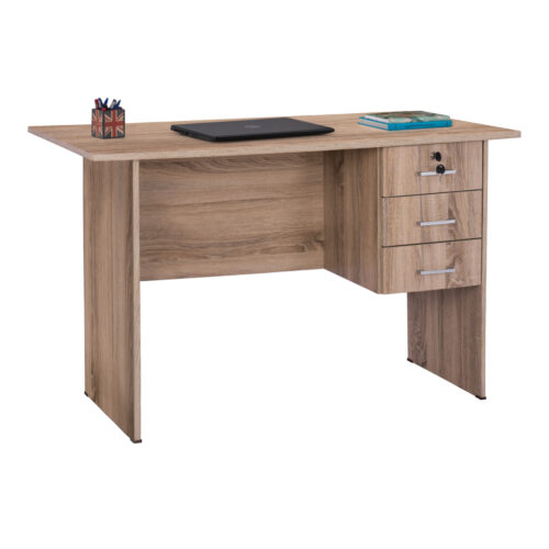 ΓΡΑΦΕΙΟ ΜΕΛΑΜΙΝΗΣ HAYDEN 120x60x75Υεκ. ΜΕ 3 ΣΥΡΤΑΡΙΑ ΣΕ ΧΡΩΜΑ SONAMA HM2268.02 (x1)