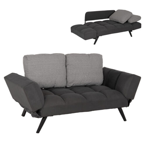 ΚΑΝΑΠΕΣ 3ΘΕΣΙΟΣ ΠΟΛΥΜΟΡΦΙΚΟΣ HM3169.01 ΓΚΡΙ ΜΕ ΜΑΞΙΛΑΡΙΑ 190Χ75Χ89Υ εκ. (x1)