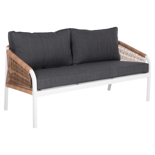 ΚΑΝΑΠΕΣ ΕΞ.ΧΩΡΟΥ 3ΘΕΣΙΟΣ MAERLY HM6055.01 ΑΛΟΥΜΙΝΙΟ ΛΕΥΚΟ-ΣΧΟΙΝΙ-ΑΝΘΡΑΚΙ ΜΑΞΙΛΑΡΙΑ (x1)