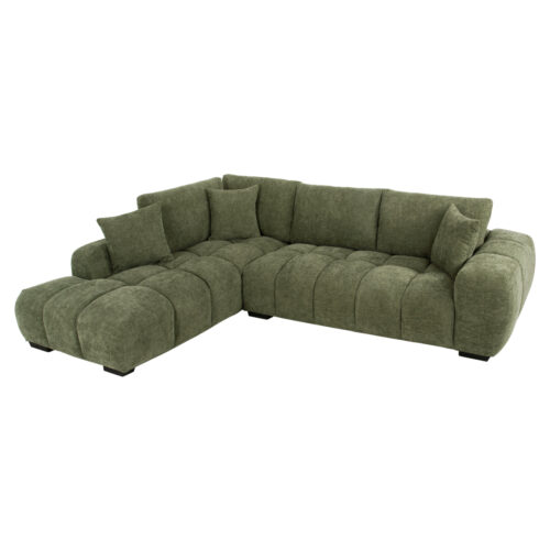 ΚΑΝΑΠΕΣ ΓΩΝΙΑ (ΑΡΙΣΤΕΡΗ) COVEN HM3266.14L ΠΡΑΣΙΝΟ ΥΦΑΣΜΑ 298x102-208x85Υεκ. (x1)