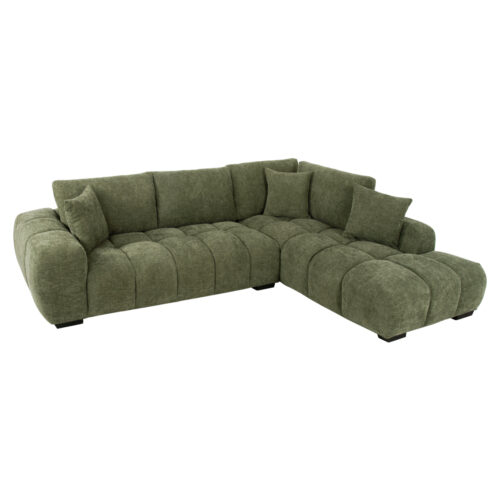 ΚΑΝΑΠΕΣ ΓΩΝΙΑ (ΔΕΞΙΑ) COVEN HM3266.14R ΠΡΑΣΙΝΟ ΥΦΑΣΜΑ 298x102-208x85Υεκ. (x1)