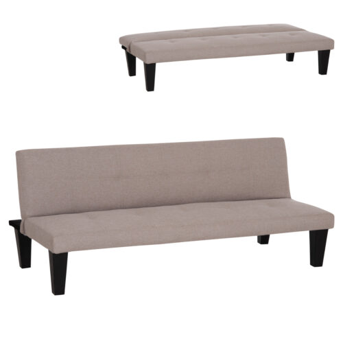 ΚΑΝΑΠΕΣ ΚΡΕΒΑΤΙ 3-ΘΕΣΙΟΣ KORO HM3304.04 ΜΠΕΖ PU ΔΕΡΜΑ 165x75x64Υεκ (x1)