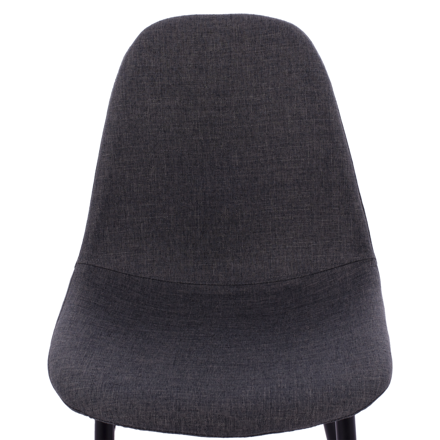 ΚΑΡΕΚΛΑ LEONARDO ΜΕ ΥΦΑΣΜΑ ΓΚΡΙ ΣΚΟΥΡΟ ΚΑΙ ΜΑΥΡΑ ΜΕΤΑΛΛΙΚΑ ΠΟΔΙΑ HM00100.16 43,5x59x84Υ εκ. (x4) - Image 7