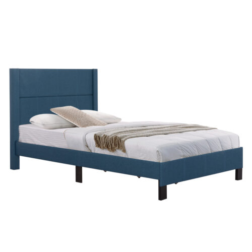 ΚΡΕΒΑΤΙ TRILLOP HM667.14 ΜΠΛΕ ΥΦΑΣΜΑ ΓΙΑ ΜΟΝΟ ΣΤΡΩΜΑ 120X200εκ. (x1)