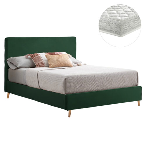 ΚΡΕΒΑΤΙ ΜΕ ΣΤΡΩΜΑ INDRA HM21280.04 ΚΥΠΑΡΙΣΣΙ ΒΕΛΟΥΔΟ--ΓΙΑ 160x200εκ (x1)