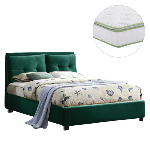 ΚΡΕΒΑΤΙ ΜΕ ΣΤΡΩΜΑ BILLIE HM21284.06 ΚΥΠΑΡΙΣΣΙ ΒΕΛΟΥΔΟ--ΓΙΑ 160x200εκ (x1)