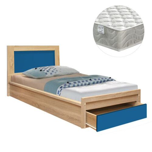 ΚΡΕΒΑΤΙ ΠΑΙΔΙΚΟ ΜΕ ΣΥΡΤΑΡΙ PLAYROOM HM21326 ΜΕΛΑΜΙΝΗ ΣΕ SONAMA/ΣΙΕΛ--ΜΕ ΣΤΡΩΜΑ 90x190εκ (x1)