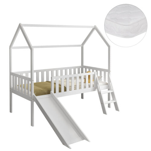 ΚΡΕΒΑΤΙ ΠΑΙΔΙΚΟ ΤΣΟΥΛΗΘΡΑ PHYLLIS HM21310.01 ΠΕΥΚΟ ΣΕ ΛΕΥΚΟ--ΜΕ ΣΤΡΩΜΑ 90x190εκ (x1)