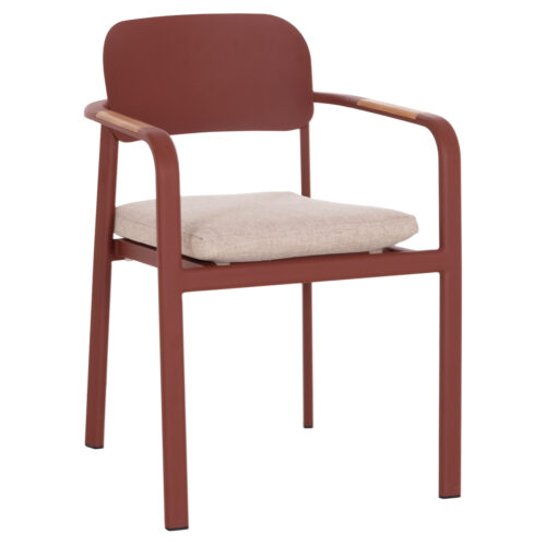 ΠΟΛΥΘΡΟΝΑ ΤΡΑΠΕΖΑΡΙΑΣ ELARA HM6414.07 ΚΕΡΑΜΙΔΙ ΑΛΟΥΜΙΝΙΟ-ΜΠΕΖ OLEFIN--TEAK 56x62x78Υεκ (x1)