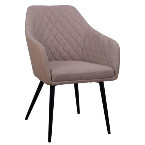 ΠΟΛΥΘΡΟΝΑΚΙ CHARLES HM8522.07 ΜΕ ΥΦΑΣΜΑ ΜΠΕΖ & PU ΜΠΕΖ 57x63x83Υ εκ. (x1)