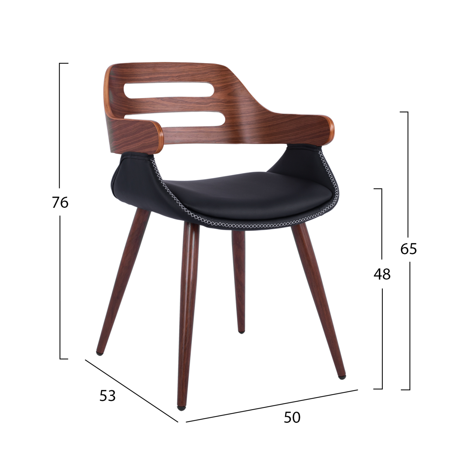 ΠΟΛΥΘΡΟΝΑΚΙ ΣΥΝΕΡΓΑΣΙΑΣ SUPERIOR PRO ΚΑΡΥΔΙ-ΜΑΥΡΟ PU HM8491.01 50Χ53Χ76Υ εκ. (x1) - Image 2