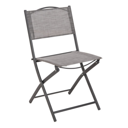 ΠΤΥΣΣΟΜΕΝΗ ΚΑΡΕΚΛΑ MAG HM5971.01 ΓΚΡΙ ΜΕΤΑΛΛΟ-ΓΚΡΙ TEXTILENE 45x51x81Υεκ. (x4)