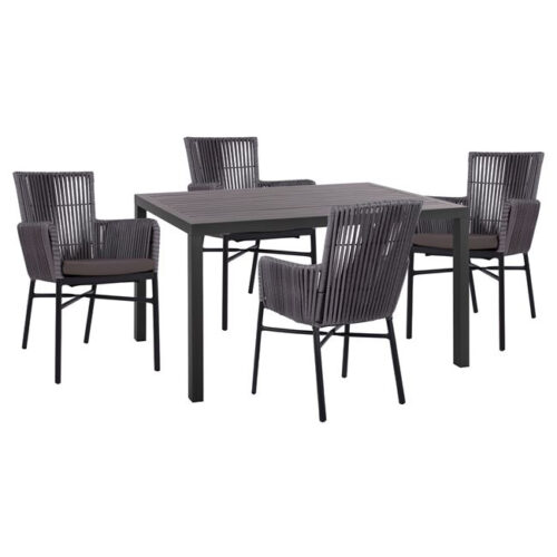 ΣΕΤ 5 ΤΜΧ ΑΛΟΥΜΙΝΙΟΥ ΜΕ ΤΡΑΠΕΖΙ 140Χ80Χ75,5Υ HM10517 (x1)