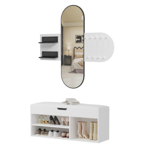 ΣΕΤ ΕΙΣΟΔΟΥ 2ΤΜΧ CHERYL HM21276.01 ΜΕΛΑΜΙΝΗ ΣΕ ΛΕΥΚΟ--ΟΨΗ ΜΑΥΡΟ ΜΑΡΜΑΡΟ (x1)