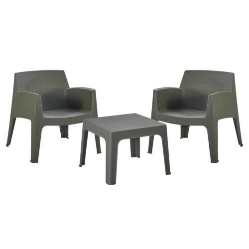 ΣΕΤ LOUNGE 3ΤΜΧ SLEEK HM21274.05 DARK OLIVE GREEN ΠΟΛΥΠΡΟΠΥΛΕΝΙΟ (x1)