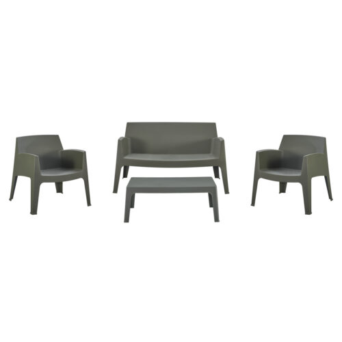 ΣΕΤ LOUNGE 4ΤΜΧ SLEEK HM21275.05 DARK OLIVE GREEN ΠΟΛΥΠΡΟΠΥΛΕΝΙΟ (x1)