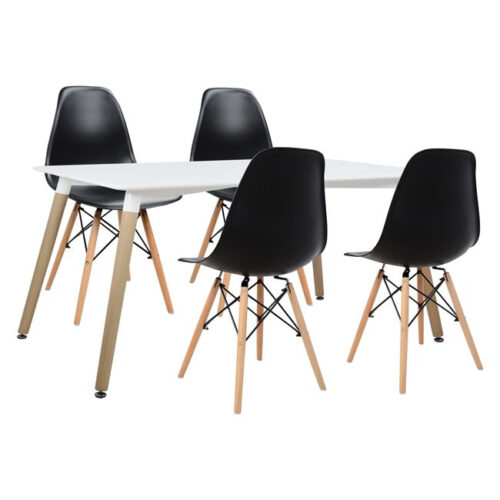 ΣΕΤ ΤΡΑΠΕΖΑΡΙΑΣ 5ΤΜΧ ΜΕ ΤΡΑΠΕΖΙ MINIMAL & ΚΑΡΕΚΛΑ TWIST HM10192 120x80x73 cm (x1)