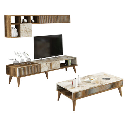 ΣΥΝΘΕΣΗ ΣΑΛΟΝΙΟΥ 2ΤΜΧ ΚΑΡΥΔΙ-ΛΕΥΚΟ ΜΑΡΜΑΡΟ HM11847.03 (x1)