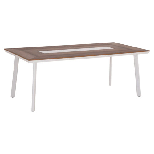 ΤΡΑΠΕΖΙ ΑΛΟΥΜΙΝΙΟΥ TABER HM5131.11 ΛΕΥΚΟ ΜΕ POLYWOOD TOP 200x100x75Υεκ (x1)