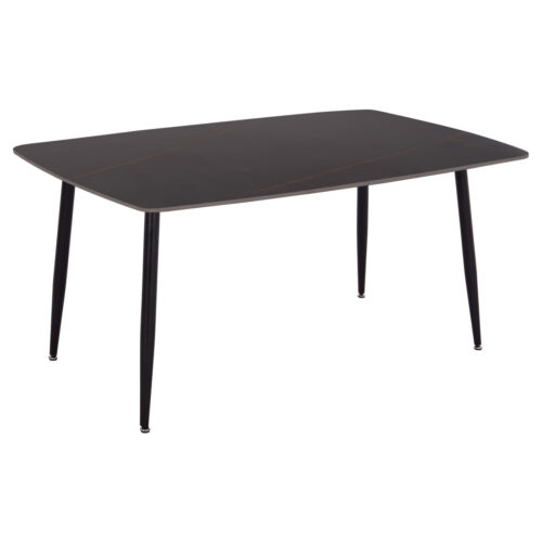 ΤΡΑΠΕΖΙ RAVEN HM18150.02 ΚΕΡΑΜΙΚΟ TOP ΜΕ ΟΨΗ ΜΑΥΡΟ ΜΑΡΜΑΡΟ 160x80x74Υεκ. (x1)