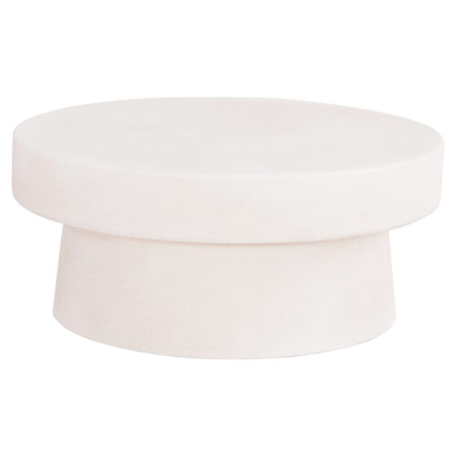 ΤΡΑΠΕΖΙ ΣΑΛΟΝΙΟΥ ΣΤΡΟΓΓΥΛΟ ΣΕΙΡΑ SANTORINI HM18050 MDF ΣΕ ΥΠΟΛΕΥΚΟ ΧΡΩΜΑ Φ80x35Υεκ. (x1)