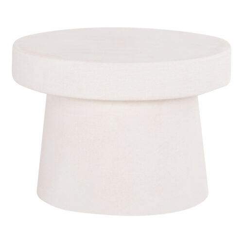 ΤΡΑΠΕΖΙ ΣΑΛΟΝΙΟΥ ΣΤΡΟΓΓΥΛΟ ΣΕΙΡΑ SANTORINI HM18051 MDF ΣΕ ΥΠΟΛΕΥΚΟ ΧΡΩΜΑ Φ60x42,5Υεκ. (x1)