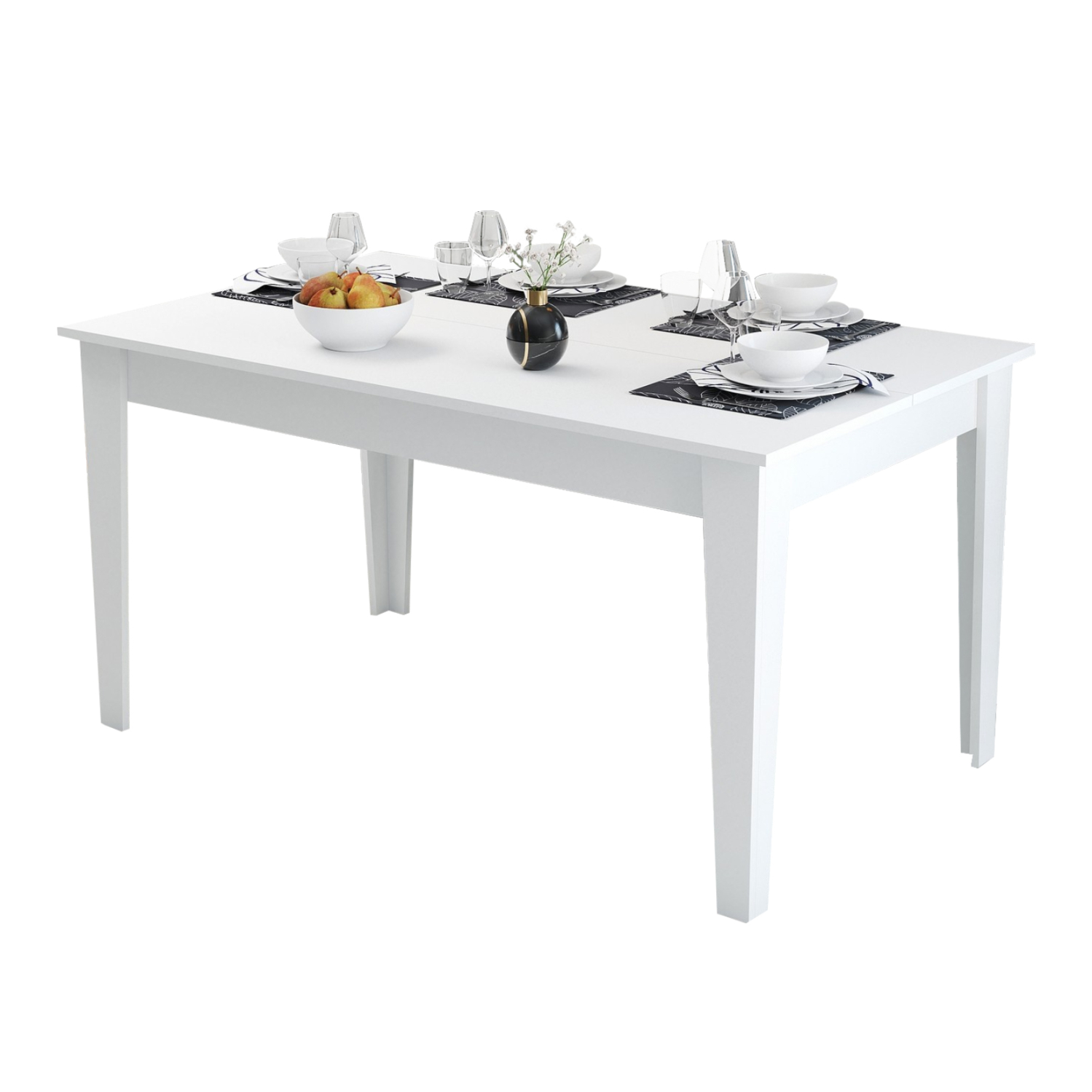 ΤΡΑΠΕΖΙ ΤΡΑΠΕΖΑΡΙΑΣ STANDARD HM9507.06 ΜΕΛΑΜΙΝΗ ΛΕΥΚΗ ΜΕ ΑΠΟΘΗΚ.ΧΩΡΟ 145x88x75Yεκ. (x1)