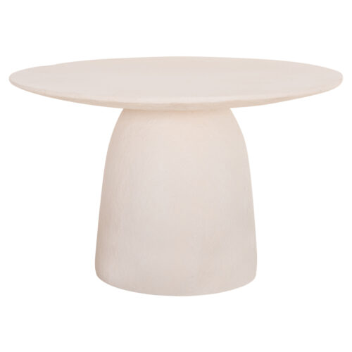 ΤΡΑΠΕΖΙ ΤΡΑΠΕΖΑΡΙΑΣ ΣΤΡΟΓΓΥΛΟ SEPPO HM18154.02 FIBER CEMENT ΛΕΥΚΟ--Φ119,5x75,5Υεκ. (x1)