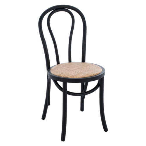 ΞΥΛΙΝΗ ΚΑΡΕΚΛΑ MONTREAL ΤΥΠΟΥ ΒΙΕΝΝΗΣ HM8914.02 ΑΠΟ ΞΥΛΟ ΟΞΙΑΣ ΣΕ ΧΡΩΜΑ ΜΑΥΡΟ 40x40x87Υ εκ. (x1)