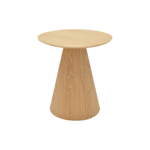 Βοηθητικό τραπέζι Donda pakoworld mdf-μέταλλο sonoma Φ45x46εκ (x1)