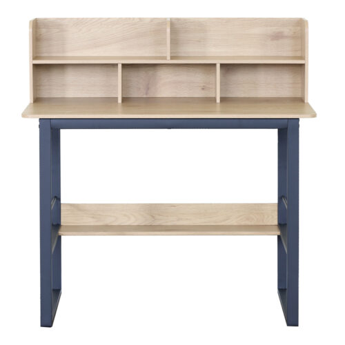 Γραφείο εργασίας Biuro pakoworld oak- μαύρο μέταλλο 120x60x103εκ (x1)