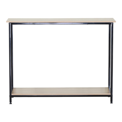 Κονσόλα Shima pakoworld 2τεμ. oak- μαύρο μέταλλο 106x35x81εκ (x1)