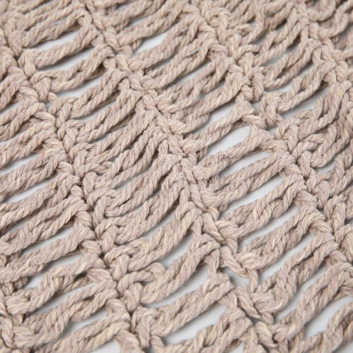 Δίχτυ σκίασης Shelto pakoworld μακραμέ poly-cotton σε μπεζ απόχρωση 200x200x27εκ (x1)