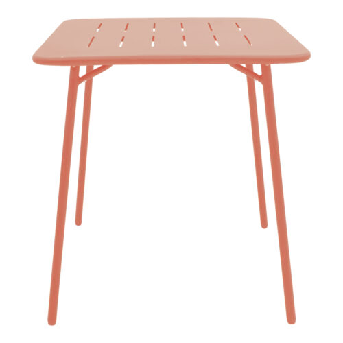 Τραπέζι Moraja pakoworld terracotta μέταλλο 70x70x73εκ (x1)