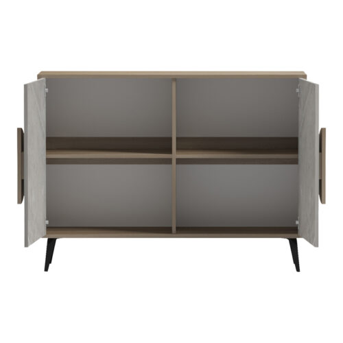 Μπουφές Gora pakoworld sonoma-μπεζ οψη μαρμαρου 110x35.5x82εκ (x1)