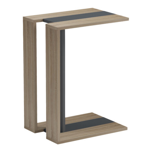 Βοηθητικό τραπέζι Muju pakoworld sonoma- ανθρακί  30x40x55εκ (x1)