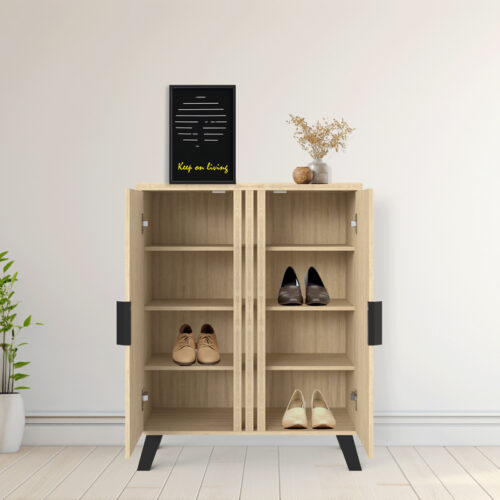 Παπουτσοθήκη-ντουλάπι Shoby pakoworld sonoma 70.5x30x91εκ (x1)