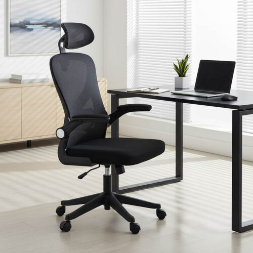 Καρέκλα γραφείου διευθυντή Anthony pakoworld mesh μαύρο (x1)