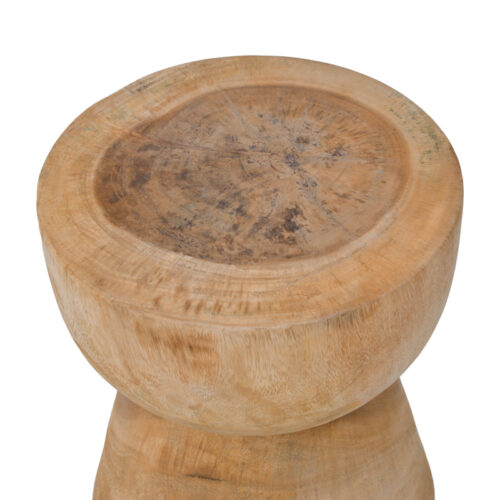 Σκαμπό Bonfik pakoworld suar ξύλο σε φυσική απόχρωση Φ35x40εκ (x1)