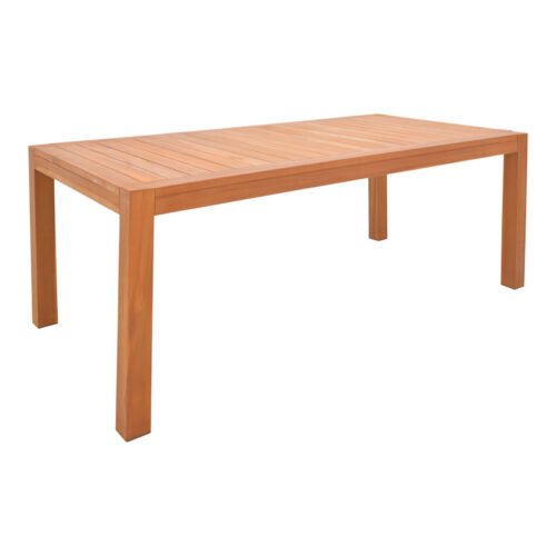 Τραπέζι Vocaly pakoworld teak ξύλο σε φυσική απόχρωση 200x100x75εκ (x1)