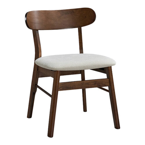 Τραπεζαρία Eleganza-Cairo pakoworld σετ 7τεμ mdf σε καρυδί-εκρού απόχρωση 180x99x75.8εκ (x1)