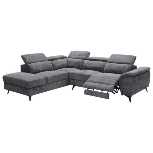 ΚΑΝΑΠΕΣ ΑΡΙΣΤΕΡΗ ΓΩΝΙΑ-ΑΝΑΚΛΙΣΗ & ΑΠΟΘ.ΧΩΡΟΣ-RESTRO HM3339.01L ΓΚΡΙ ΥΦΑΣΜΑ 284x224x76Υεκ (x1)