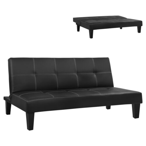 ΚΑΝΑΠΕΣ ΚΡΕΒΑΤΙ 3Θ HM3002.02 ΜΑΥΡΟΣ PU ΜΕ ΓΑΖΙΑ 186x90x82 (x1)