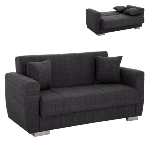 ΚΑΝΑΠΕΣ ΚΡΕΒΑΤΙ POLYA ΔΙΘΕΣΙΟΣ ΓΚΡΙ HM3241.03 153x87x77Υεκ. (x1)