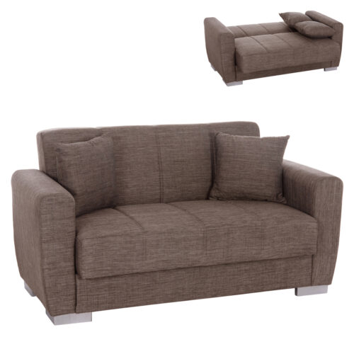 ΚΑΝΑΠΕΣ ΚΡΕΒΑΤΙ POLYA ΔΙΘΕΣΙΟΣ ΚΑΦΕ HM3241.02 153x87x77 εκ. (x1)