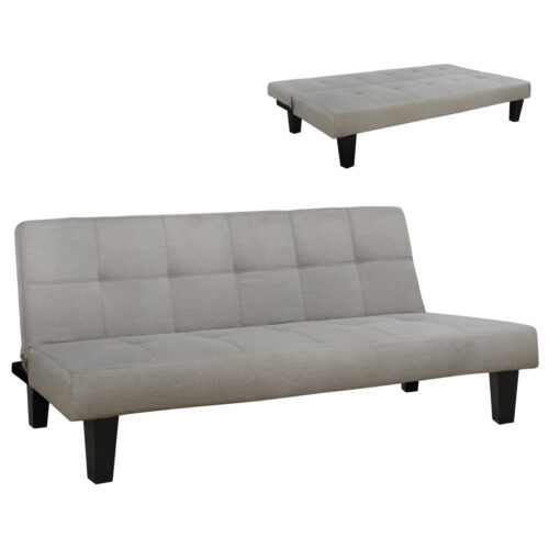 ΚΑΝΑΠΕΣ ΚΡΕΒΑΤΙ ODESSA HM3000.01 ΥΦΑΣΜΑ ΜΠΕΖ 179x80x79 εκ. (x1)