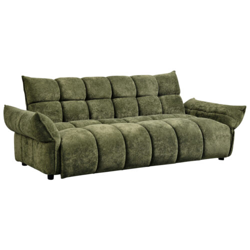 ΚΑΝΑΠΕΣ ΚΡΕΒΑΤΙ MELU HM3314.03 ΠΡΑΣΙΝΟ ΥΦΑΣΜΑ--ΚΑΘΙΣΜΑ POCKET SPRINGS 245x90x85Υεκ (x1)