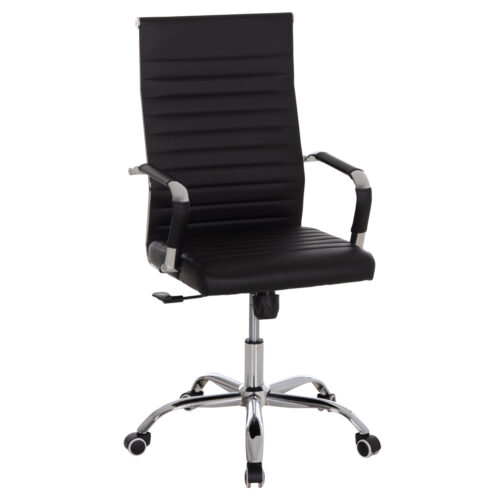 ΚΑΡΕΚΛΑ ΓΡΑΦΕΙΟΥ HM1059.31 ΜΑΥΡΟ PU BOSS ΔΙΕΥΘΥΝΤΟΥ ΠΟΔΙ ΧΡΩΜΙΟΥ 53x57x109Υεκ. (x1)