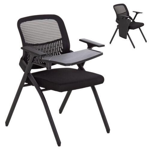 ΚΑΡΕΚΛΑ ΣΥΝΕΔΡΙΟΥ ΠΤΥΣΣΟΜΕΝΗ ΜΕ ΑΝΑΛΟΓΙΟ DENO HM1209.01 MESH ΥΦΑΣΜΑ ΜΑΥΡΟ 65x63x82Υεκ. (x2)